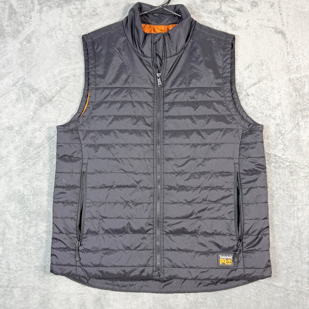 Timberland PRO Rain Repel Thermolite Insulated Puffer Vest Mens Medium Black
